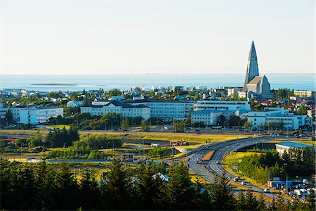 Iceland, Reykjavik, Hallgrimskikja church Stock Photo - Rights-Managed, Code: 862-06825598