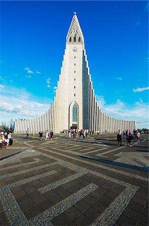 Iceland, Reykjavik, Hallgrimskikja church, Statue of Liefur Eiriksson Stock Photo - Rights-Managed, Code: 862-06825599