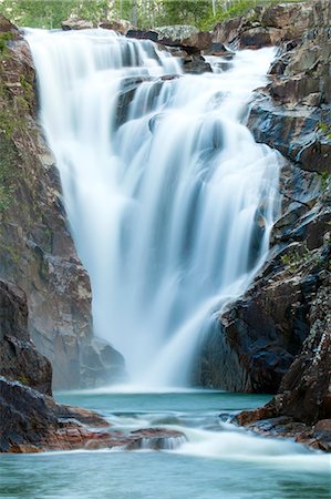 Central America, Belize, Mountain Pine Ridge, Big Rock Falls. General view of the falls Stock Photo - Rights-Managed, Code: 862-07495819