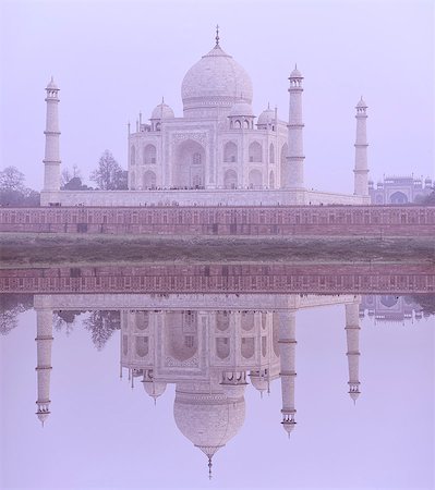 rivers of india - The Taj Mahal, UNESCO World Heritage Site, Agra, Uttar Pradesh, India Stock Photo - Rights-Managed, Code: 862-07495924