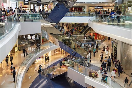 people on mall - Festival Walk shopping mall, Kowloon Tong, Kowloon, Hong Kong, China Foto de stock - Con derechos protegidos, Código: 862-07689853