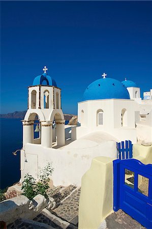 Chapel in Oia, Santorini, Cyclades, Greece Foto de stock - Con derechos protegidos, Código: 862-07690041