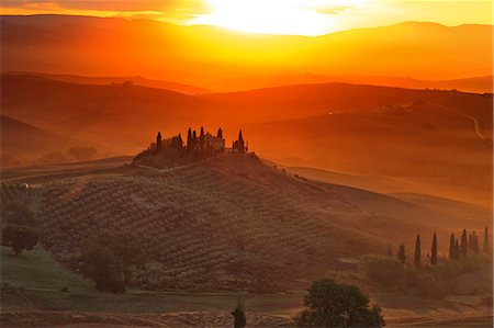 simsearch:862-07690164,k - Italy, Tuscany, Siena district, Orcia Valley, Podere Belvedere near San Quirico d'Orcia. Stock Photo - Rights-Managed, Code: 862-07690173