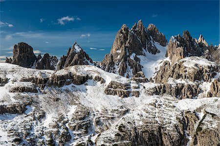 sorapiss mountain - Panoramic view over the Cristallo and Sorapis mountain groups, Dolomites, Veneto, Italy Stock Photo - Rights-Managed, Code: 862-07690238