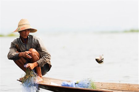 simsearch:862-03821015,k - South East Asia, Myanmar, Inle Lake, fisherman Foto de stock - Con derechos protegidos, Código: 862-07690421