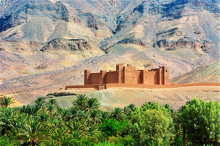 fortification - A magnificent 16th century Kasbah, Timiderte. Draa Valley Stock Photo - Rights-Managed, Code: 862-07910282