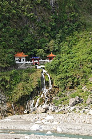 Asia, East Asia, Taiwan, Taichung county, Taroko Gorge National Park, The Eternal Spring Shrine or Ancestral shrine of Eternal, or Long, Spring in the Taroko gorge Stock Photo - Rights-Managed, Code: 862-07910802