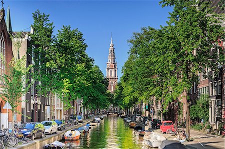 simsearch:862-07690164,k - Netherlands, North Holland, Amsterdam. The Zuiderkerk bell tower Stock Photo - Rights-Managed, Code: 862-08090978