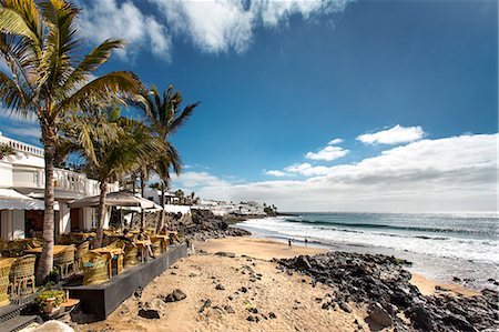 simsearch:862-05999254,k - Restaurant Terraza Playa, Playa de la Penita, Puerto del Carmen, Lanzarote, Canary Islands, Spain Photographie de stock - Rights-Managed, Code: 862-08091237