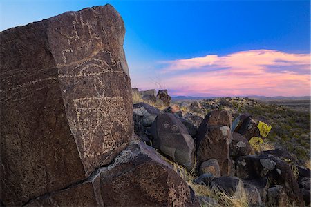 Three Rivers Petroglyph Site,  BLM, New Mexico, USA Stock Photo - Rights-Managed, Code: 862-08091415