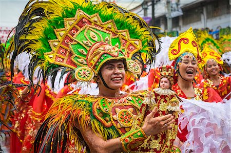 filipino traditional clothing men - Dinagyang Festival, Iloilo Ctiy, Aklan, Western Visayas, Philippines Stock Photo - Rights-Managed, Code: 862-08699708