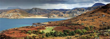 Scotland, Gruinard Bay. Autumn landscape near Poolewe in the Northwest Highlands. Stock Photo - Rights-Managed, Code: 862-08699919