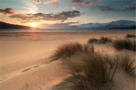 Scotland, Isle of Harris. The dunes of Luskentyre Bay at sunset. Stock Photo - Rights-Managed, Code: 862-08699934