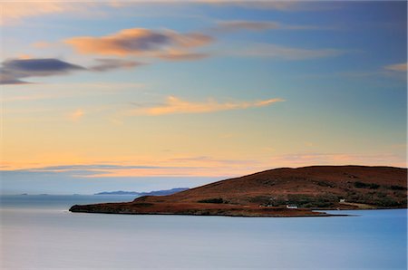 Scotland, Ullapool. Isle Martin at dusk, one of the Summer Isles in Northwest Scotland. Stock Photo - Rights-Managed, Code: 862-08699972