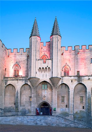 provence-alpes-cote d'azur - France, Provence, Avignon. The Palais des Papes. Stock Photo - Rights-Managed, Code: 862-08704841