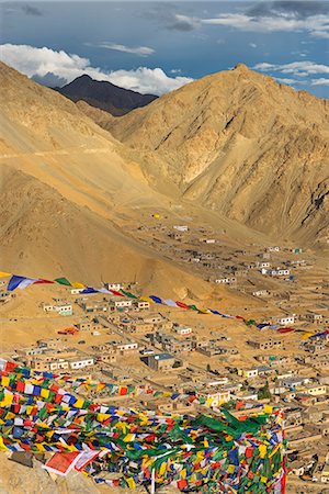 people ladakh - View from Leh Gompa, Leh, Indus Valley Stock Photo - Rights-Managed, Code: 862-08704903