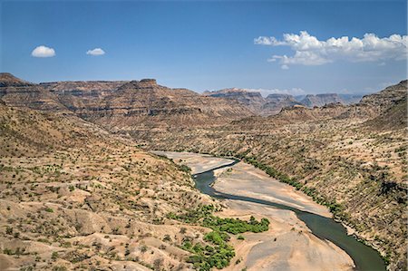Ethiopia, Amhara Region, Welo.  The 608km-long Tekeze River rises in the central Ethiopian Highlands and flows west, north and then west again until it joins a tributary of the Nile in Sudan. Stock Photo - Rights-Managed, Code: 862-08718764