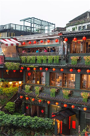 simsearch:862-03712487,k - Taiwan, Ruifang District, Jiufen, tea house in the old gold mining town Stock Photo - Rights-Managed, Code: 862-08719660