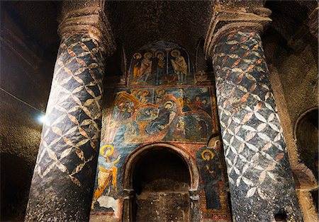 Turkey, Central Anatolia, Cappadocia, frescoes at Eski Gumusler Monastery, Unesco World Heritage site Stock Photo - Rights-Managed, Code: 862-08719856