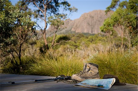 pictures overland track - Hiking gear at camp on the Overland Track Stock Photo - Rights-Managed, Code: 862-03289029