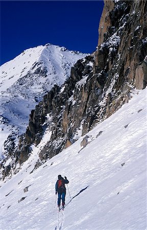 ski touring - Ski-touring in the Pyrenees Stock Photo - Rights-Managed, Code: 862-03354280