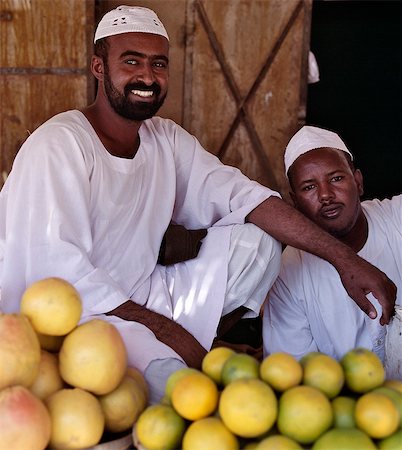 sudan - A fruit stall in the important market town of Shendi on the River Nile,northeast of Khartoum. Stock Photo - Rights-Managed, Code: 862-03354576