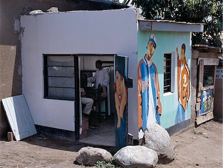 A barber's shop in Arusha,Northern Tanzania. Stock Photo - Rights-Managed, Code: 862-03355192