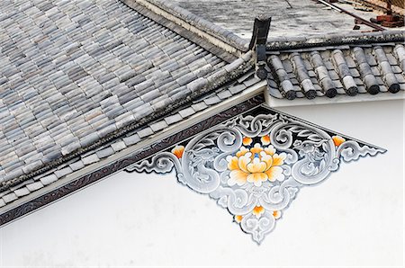dali - China,Yunnan province,Dali Old Town,painted roof decorations Stock Photo - Rights-Managed, Code: 862-03351714