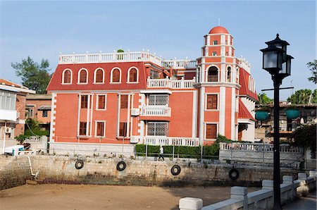 China,Fujian Province,Xiamen. Colonial buildings on the island of Gulang Yu Stock Photo - Rights-Managed, Code: 862-03351745