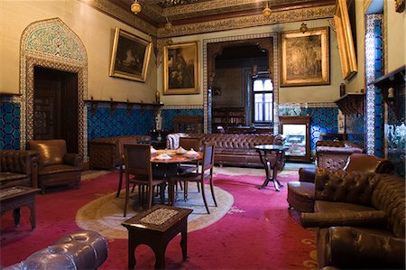 Interior of the Manyal Palace on Roda island in the middle of the Nile at Cairo,built in 1903 as a residence for Prince Mohammad Ali Tawfiq Stock Photo - Rights-Managed, Code: 862-03352851