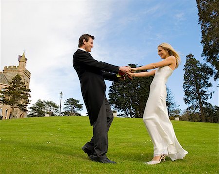 England,Northern Ireland,Belfast. A couple during their wedding day at the Culloden Hotel. . Stock Photo - Rights-Managed, Code: 862-03353575