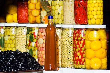 Olive stand in Medina Market Stock Photo - Rights-Managed, Code: 862-03364769