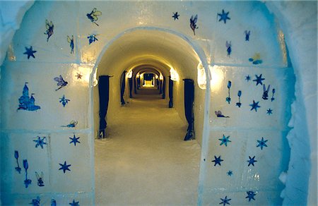 snowflake - Interior of the Alta Ice Igloo Hotel,Alta,Arctic Circle,Northern Norway Foto de stock - Con derechos protegidos, Código: 862-03365556