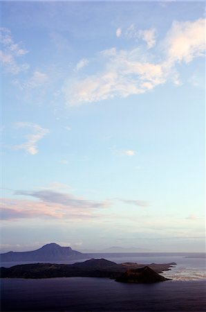 picture of luzon landscape - Philippines,Luzon,Batangas,Talisay. Lake Taal and Taal Volcano at sunset. Stock Photo - Rights-Managed, Code: 862-03360767