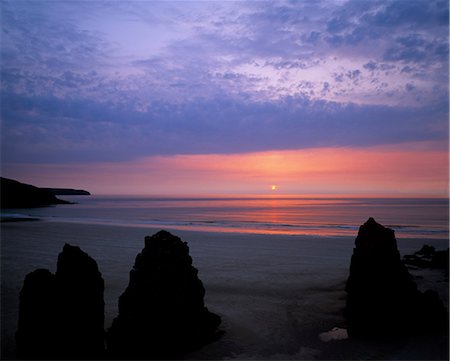 Sunrise at Traigh Mhor. Stock Photo - Rights-Managed, Code: 862-03361434