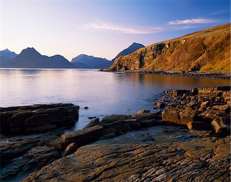simsearch:862-03361556,k - The Cuilins from Elgol on the west coast of the Isle of Skye. Stock Photo - Rights-Managed, Code: 862-03361462