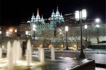 salt lake city - USA Utah Salt Lake City Mormon Theatre Stock Photo - Rights-Managed, Code: 862-03437590