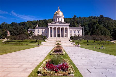 The state capitol building in Montpelier, Vermont, USA. Stock Photo - Rights-Managed, Code: 862-03714159
