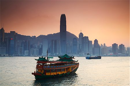 View of Hong Kong Island skyline across Victoria Harbour, Hong Kong, China Stock Photo - Rights-Managed, Code: 862-03710739