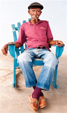 Portrait of a man, Vinales, Cuba, Caribbean Stock Photo - Rights-Managed, Code: 862-03710784