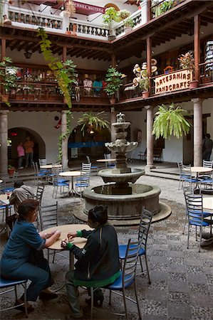 ecuadorian ethnicity - Ecuador, A small shopping mall and café in downtown Quito. Stock Photo - Rights-Managed, Code: 862-03710856