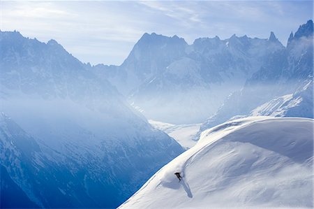 A snowboarder at La Flegere,Chamonix Stock Photo - Rights-Managed, Code: 862-03711250