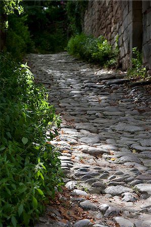A stone path way in Oppede le Vieux in Provence France Stock Photo - Rights-Managed, Code: 862-03711365
