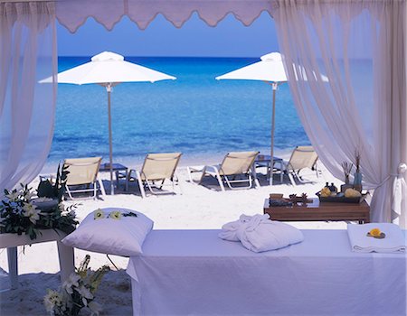 flowers greece - Massage on the beach,Bousolos Beach Stock Photo - Rights-Managed, Code: 862-03711651