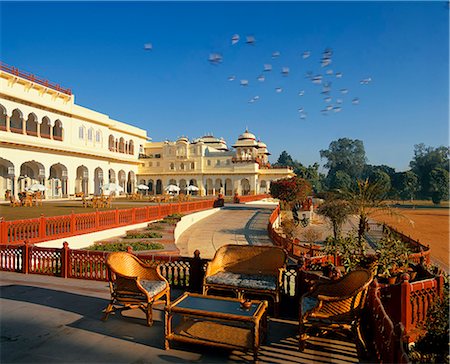 simsearch:862-03711843,k - Rambagh Palace Hotel,Jaipur,previously the home of the Maharajah of Jaipur. Stock Photo - Rights-Managed, Code: 862-03711847