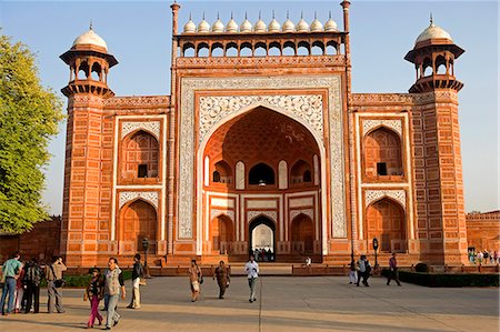 simsearch:841-07600089,k - Southgate to the Taj Mahal,Agra,India Foto de stock - Con derechos protegidos, Código: 862-03711929