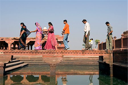 simsearch:862-03711843,k - Anup Talao also called the The Peerless Pool or Kapur Talao. Fatehpur Sikri,Uttar Pradesh,Agra District. India Stock Photo - Rights-Managed, Code: 862-03711955