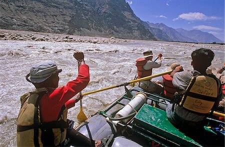 people ladakh - White water rafting on the Nubra River, Ladakh, North West India Stock Photo - Rights-Managed, Code: 862-03712081