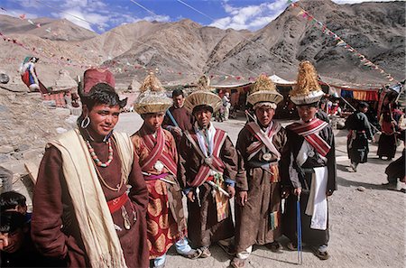 Locals celebrating at the Leh Festival, Leh, Ladakh, North West India Stock Photo - Rights-Managed, Code: 862-03712090