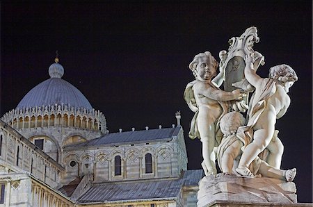 Campo Di Miracoli Torre Pedente Marble Statue Stock Photo - Rights-Managed, Code: 862-03712304